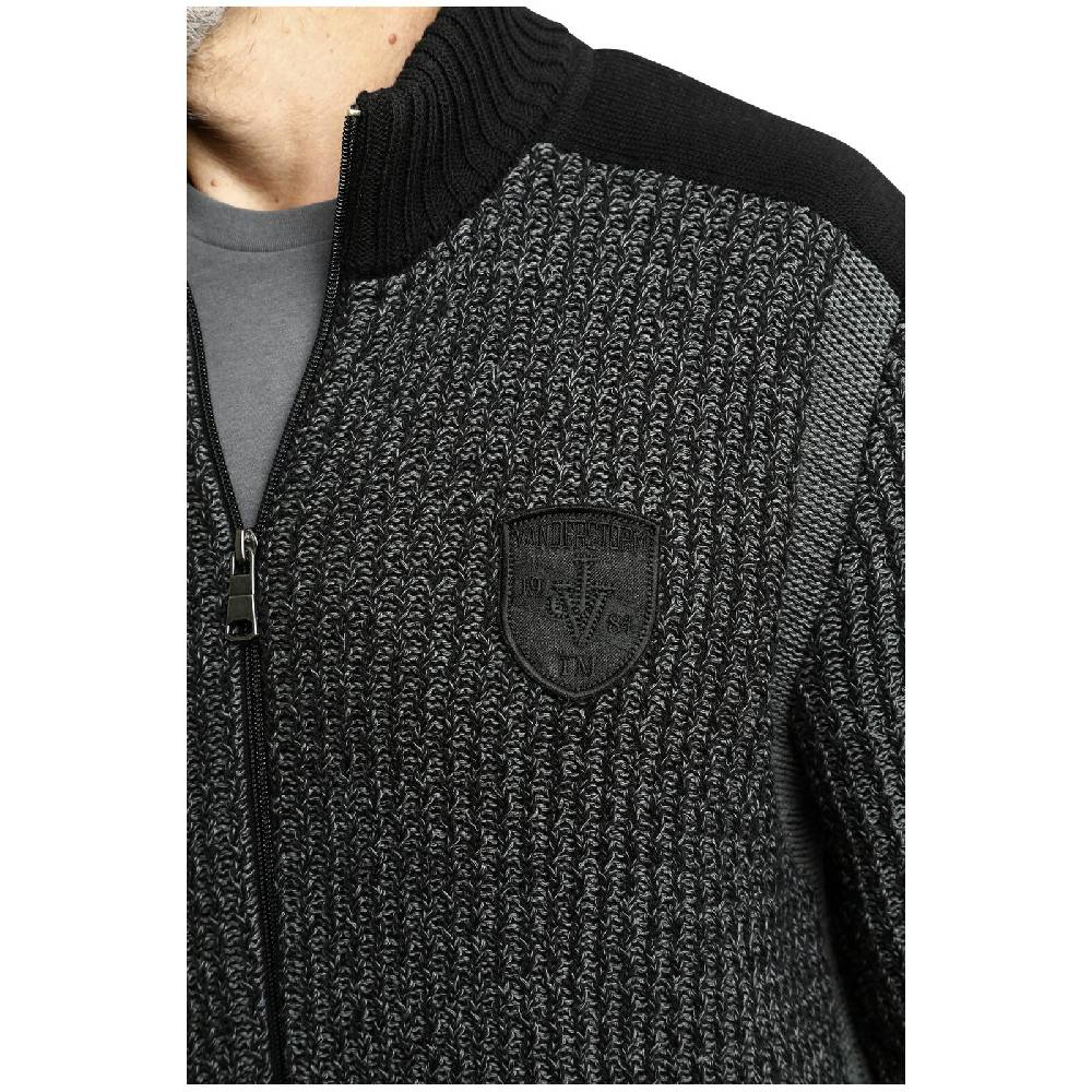 Jan Vanderstorm Strickjacke HALSTEN Schwarz