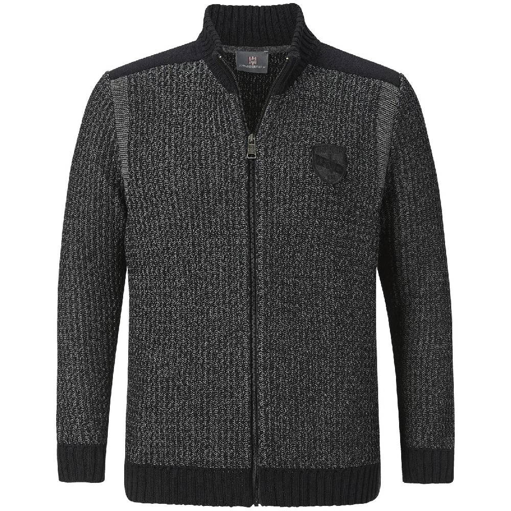 Jan Vanderstorm Strickjacke HALSTEN schwarz