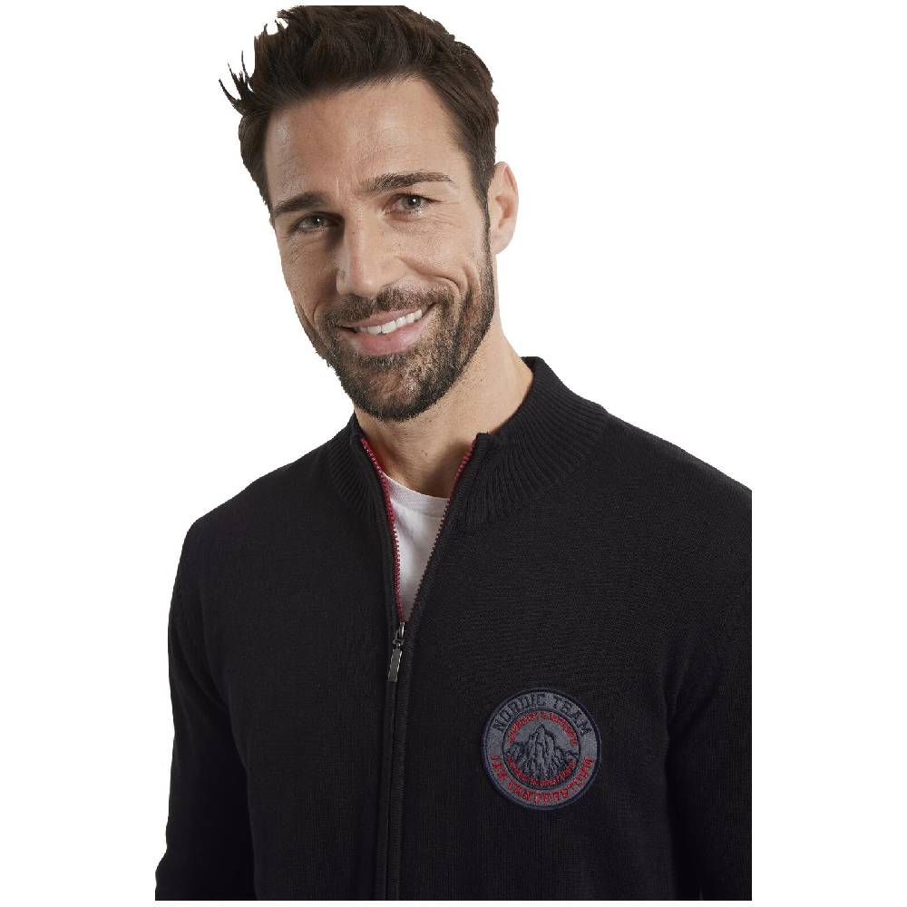 Jan Vanderstorm Strickjacke HEMMING Schwarz