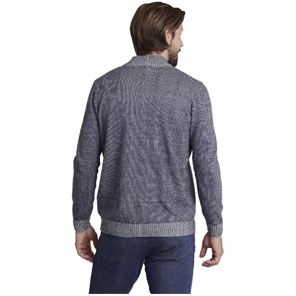 Jan Vanderstorm Strickjacke INGRABAN Blau Melange