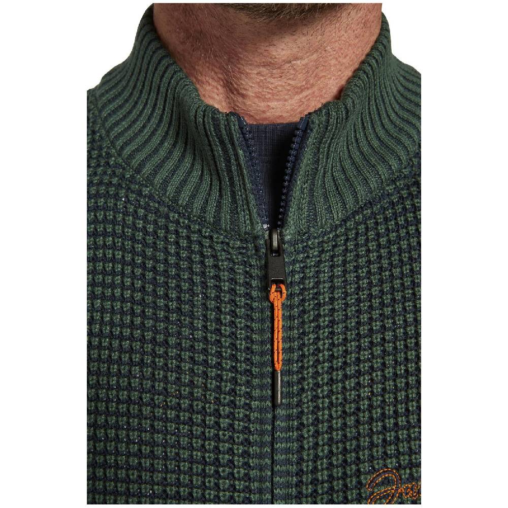 Jan Vanderstorm Strickjacke ISIDUR Dunkelgrün