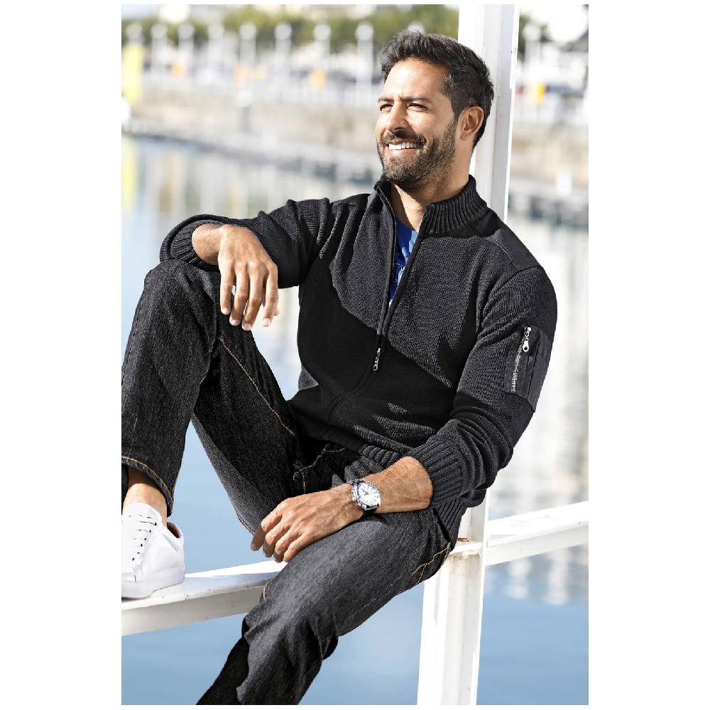 Jan Vanderstorm Strickjacke KRISTAFAR Schwarz