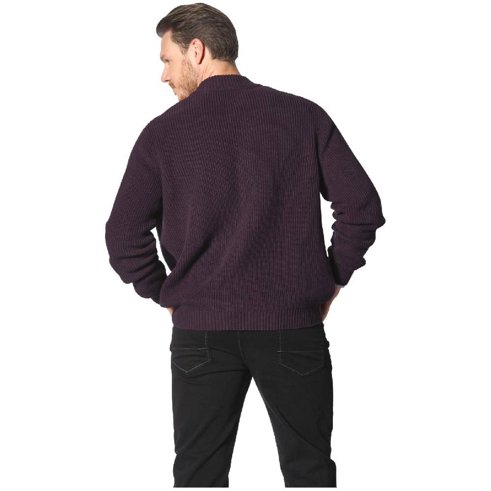 Jan Vanderstorm Strickjacke OLETARVIN Dunkelrot