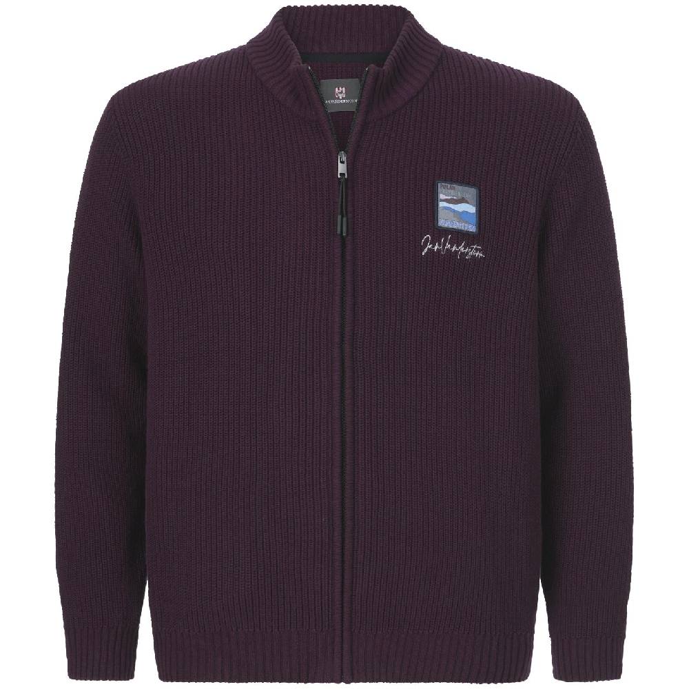 Jan Vanderstorm Strickjacke OLETARVIN dunkelrot