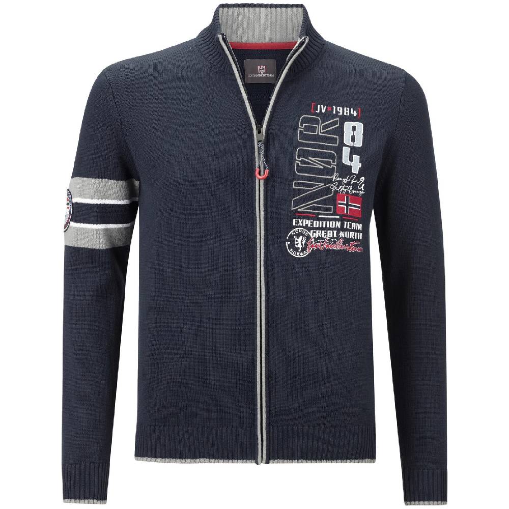 Jan Vanderstorm Strickjacke ROLUF dunkelblau