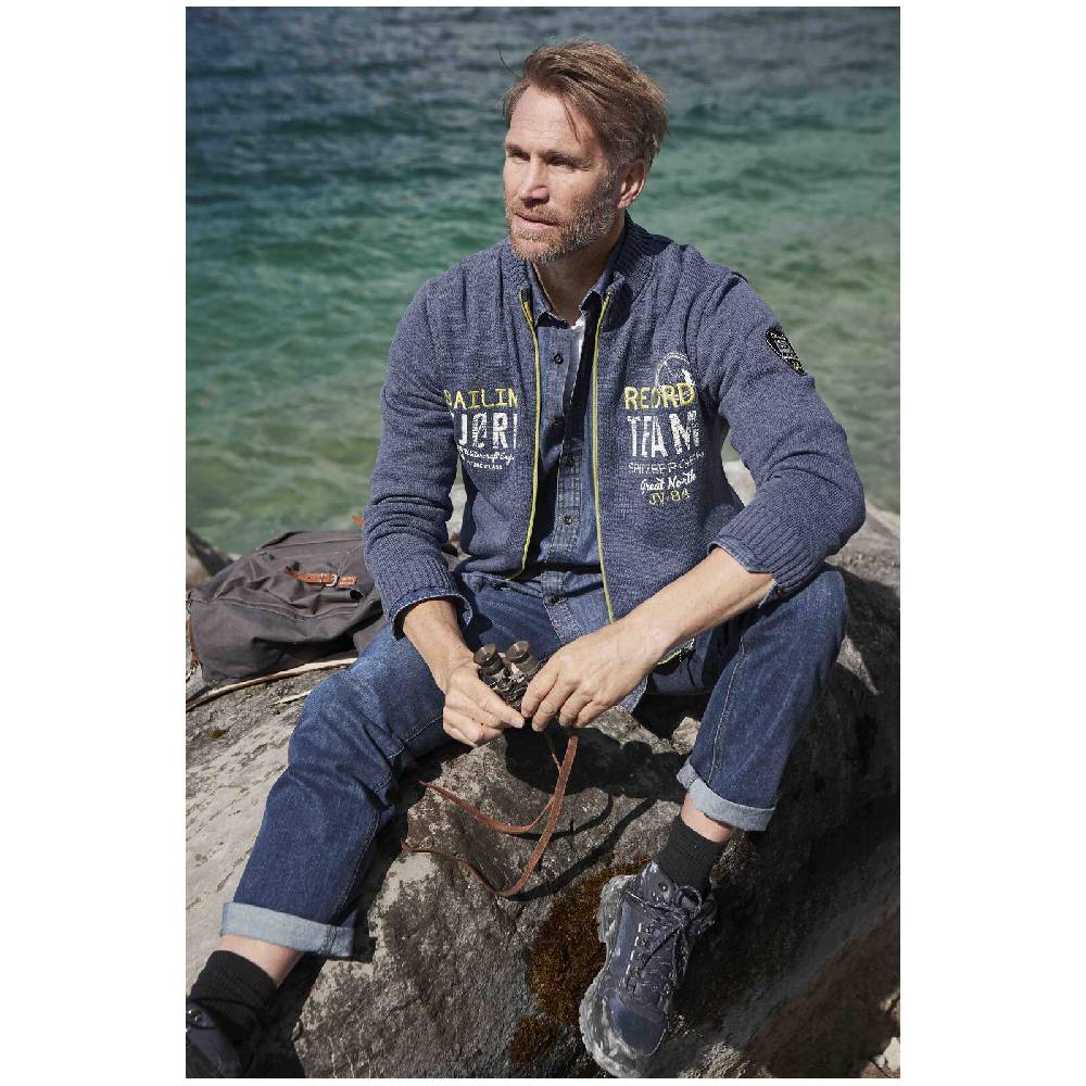 Jan Vanderstorm Strickjacke SVEND Blau