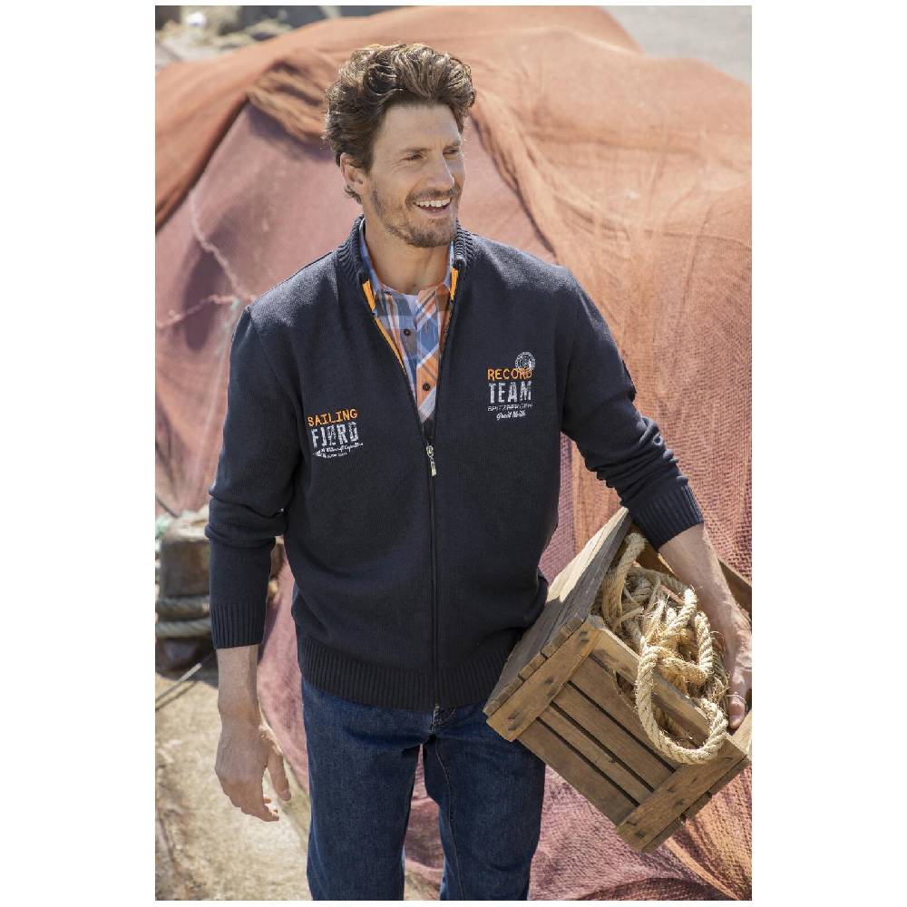 Jan Vanderstorm Strickjacke SVEND Dunkelblau