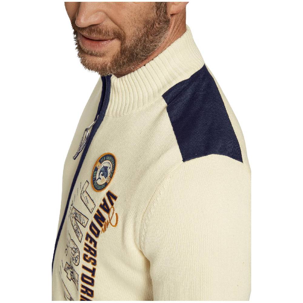 Jan Vanderstorm Strickjacke TJARDO Wollweiß