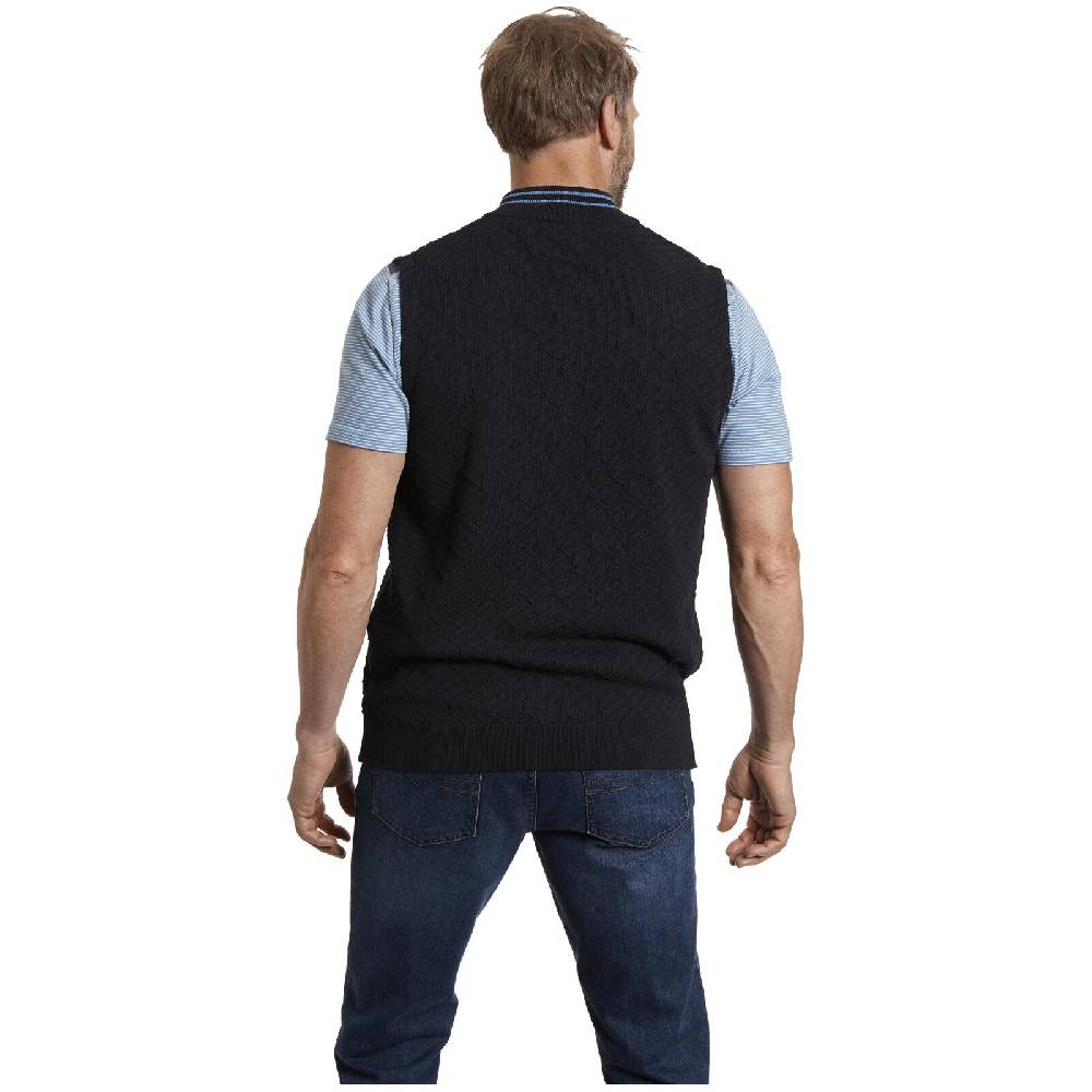 Jan Vanderstorm Strickweste EINDRIDE Dunkelblau