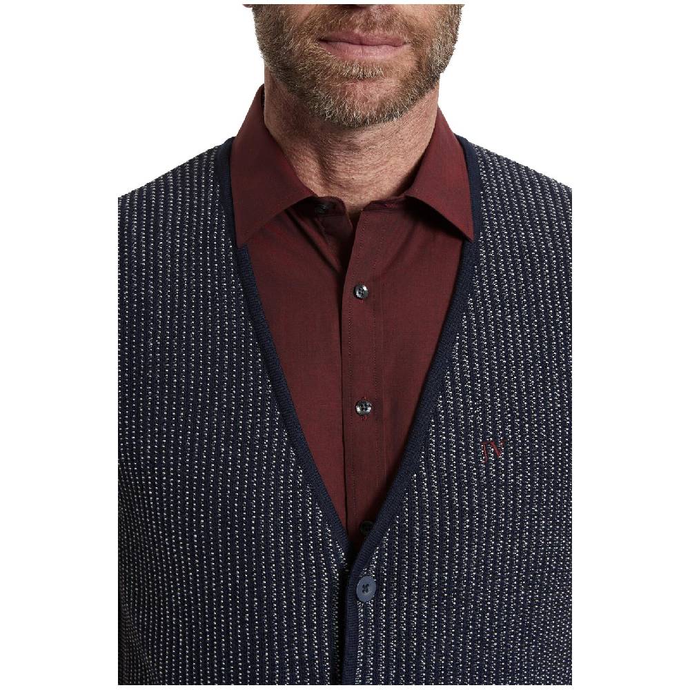 Jan Vanderstorm Strickweste GUMB Blau