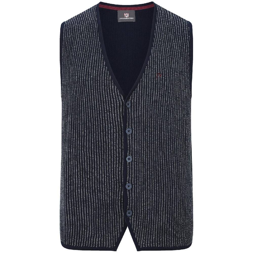 Jan Vanderstorm Strickweste GUMB blau