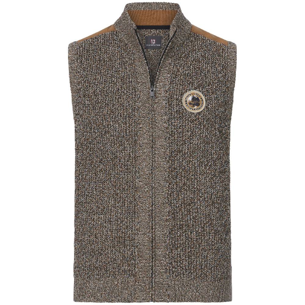 Jan Vanderstorm Strickweste GUNDVAST braun melange