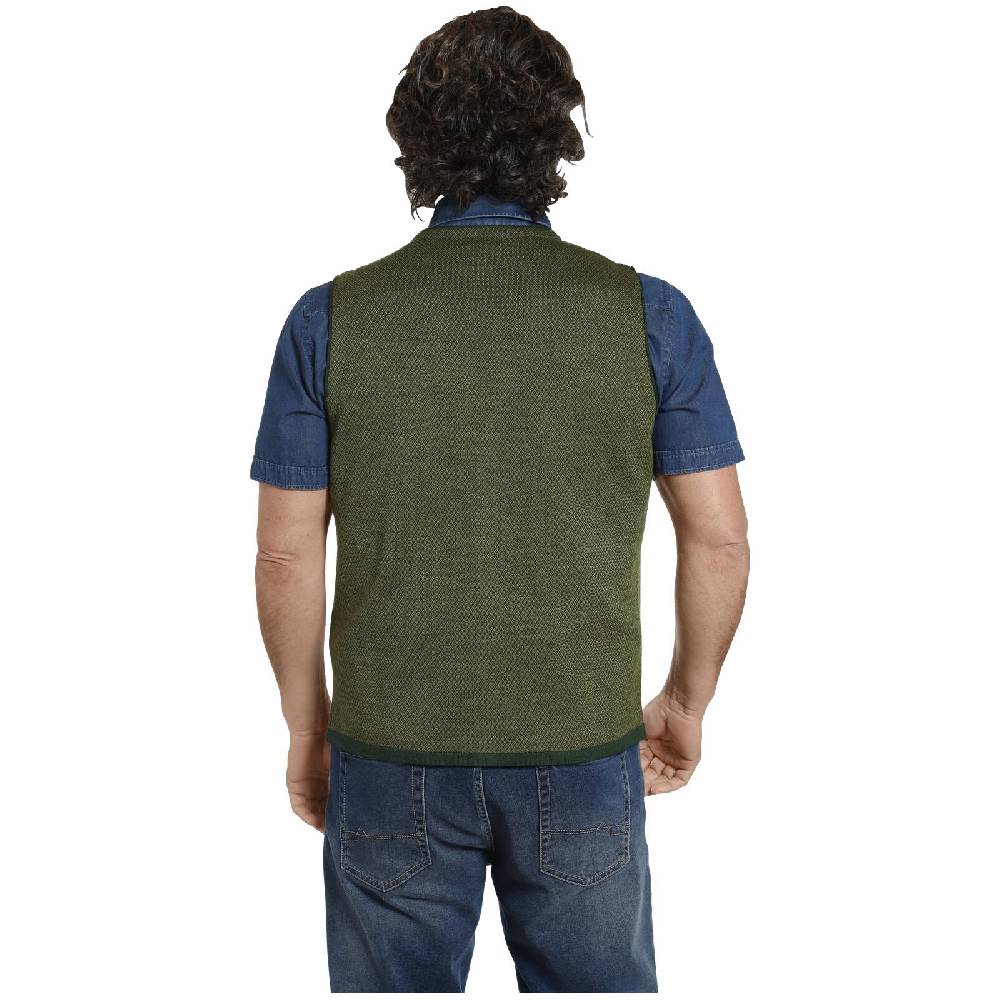 Jan Vanderstorm Strickweste TANE Grün Gemustert