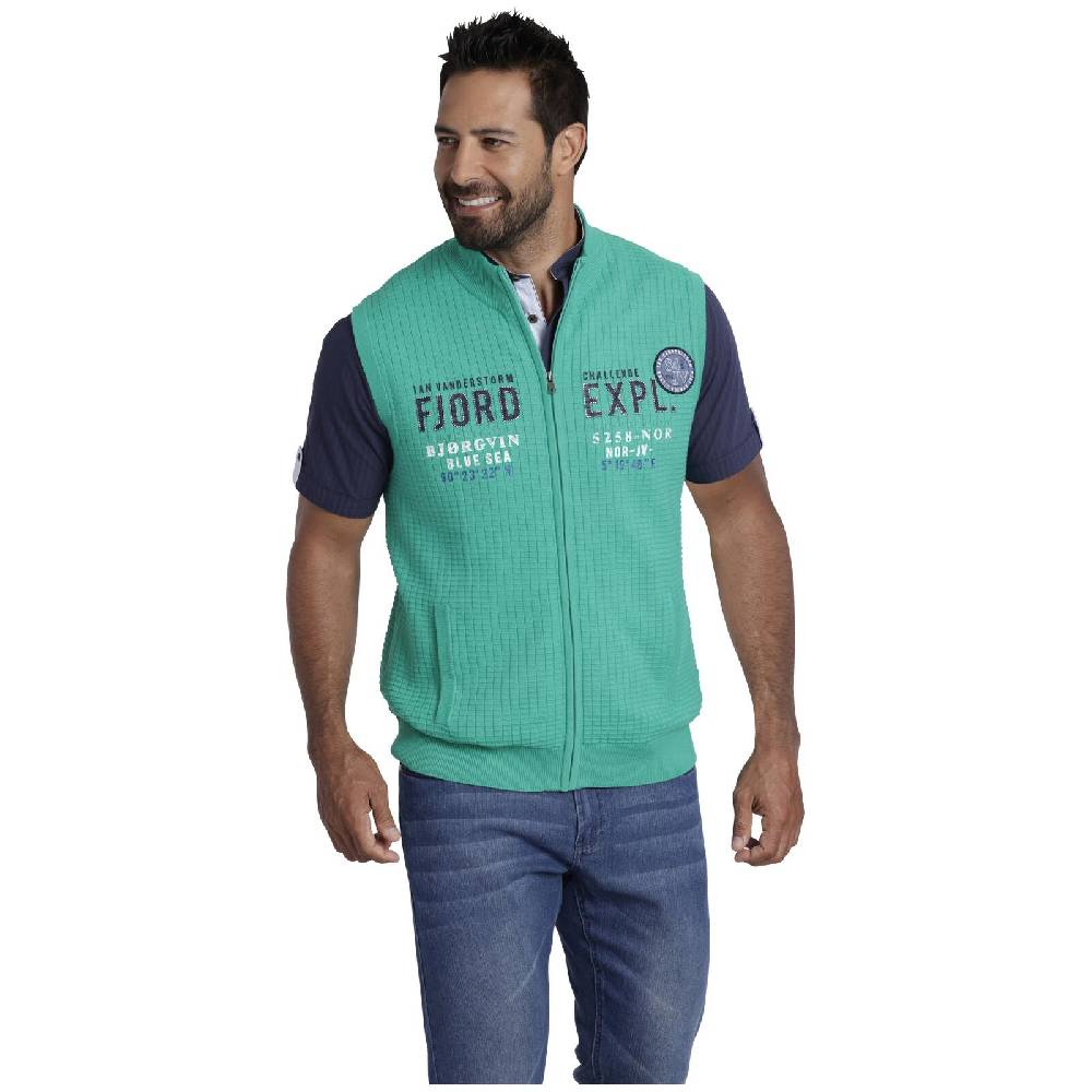 Jan Vanderstorm Strickweste THYRON Grün