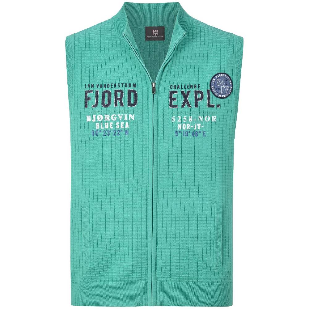 Jan Vanderstorm Strickweste THYRON grün