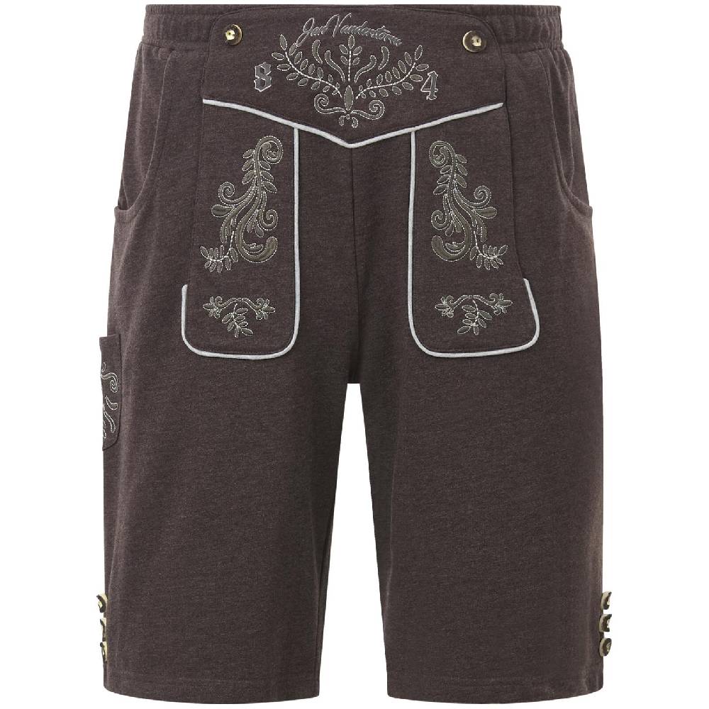 Jan Vanderstorm Sweatbermuda DENNIK dunkelbraun