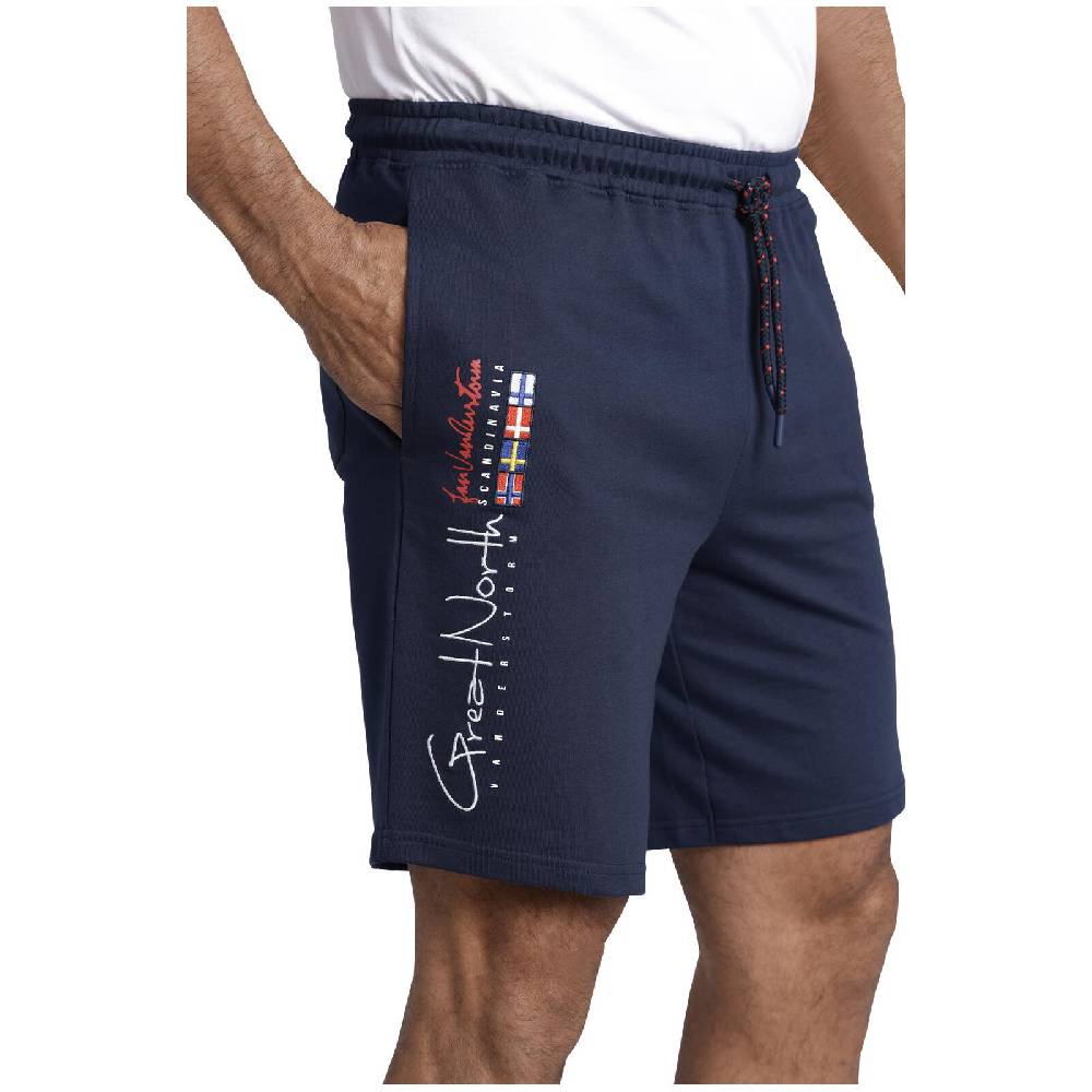Jan Vanderstorm Sweatbermuda HARTHAKNUT Dunkelblau