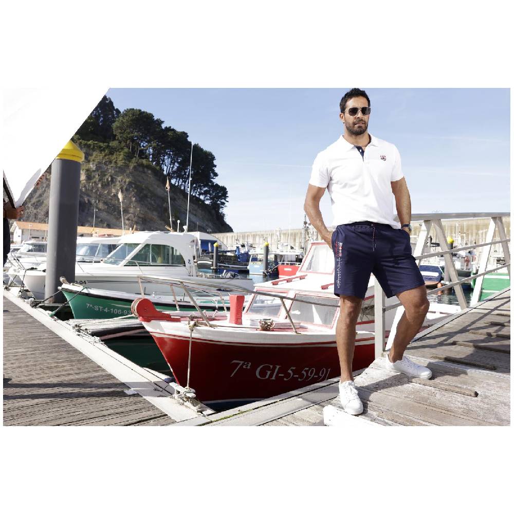 Jan Vanderstorm Sweatbermuda HARTHAKNUT Dunkelblau