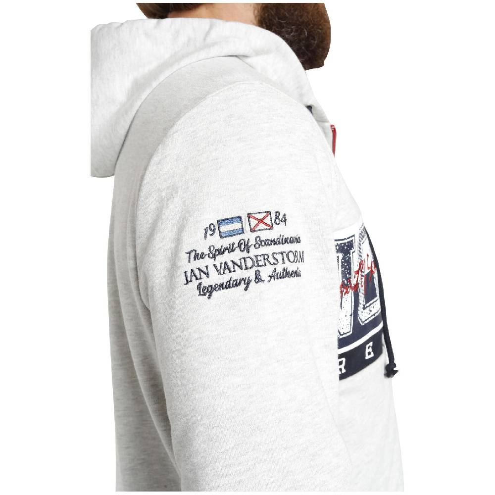 Jan Vanderstorm Sweatjacke ABBE Hellgrau Melange