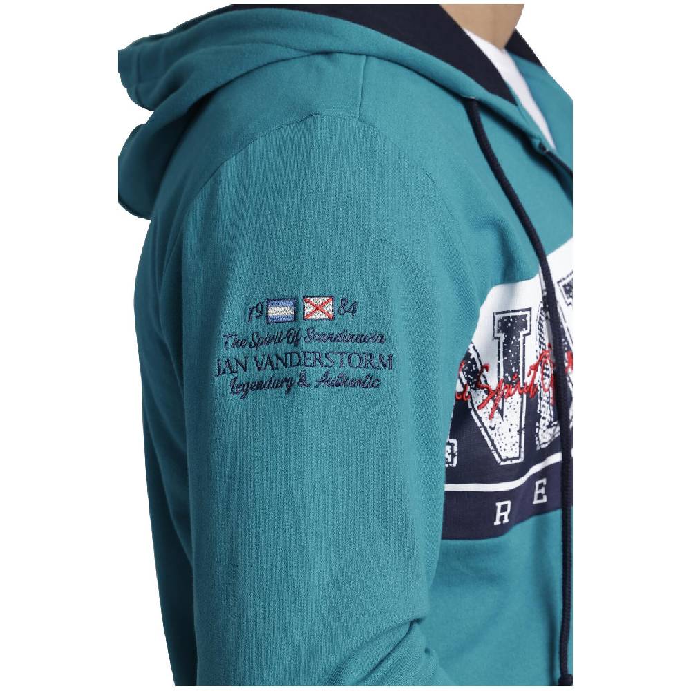 Jan Vanderstorm Sweatjacke ABBE Petrol