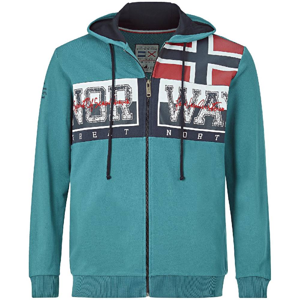 Jan Vanderstorm Sweatjacke ABBE petrol