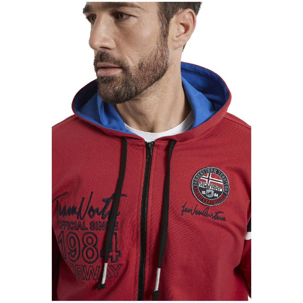 Jan Vanderstorm Sweatjacke ANTOO Rot