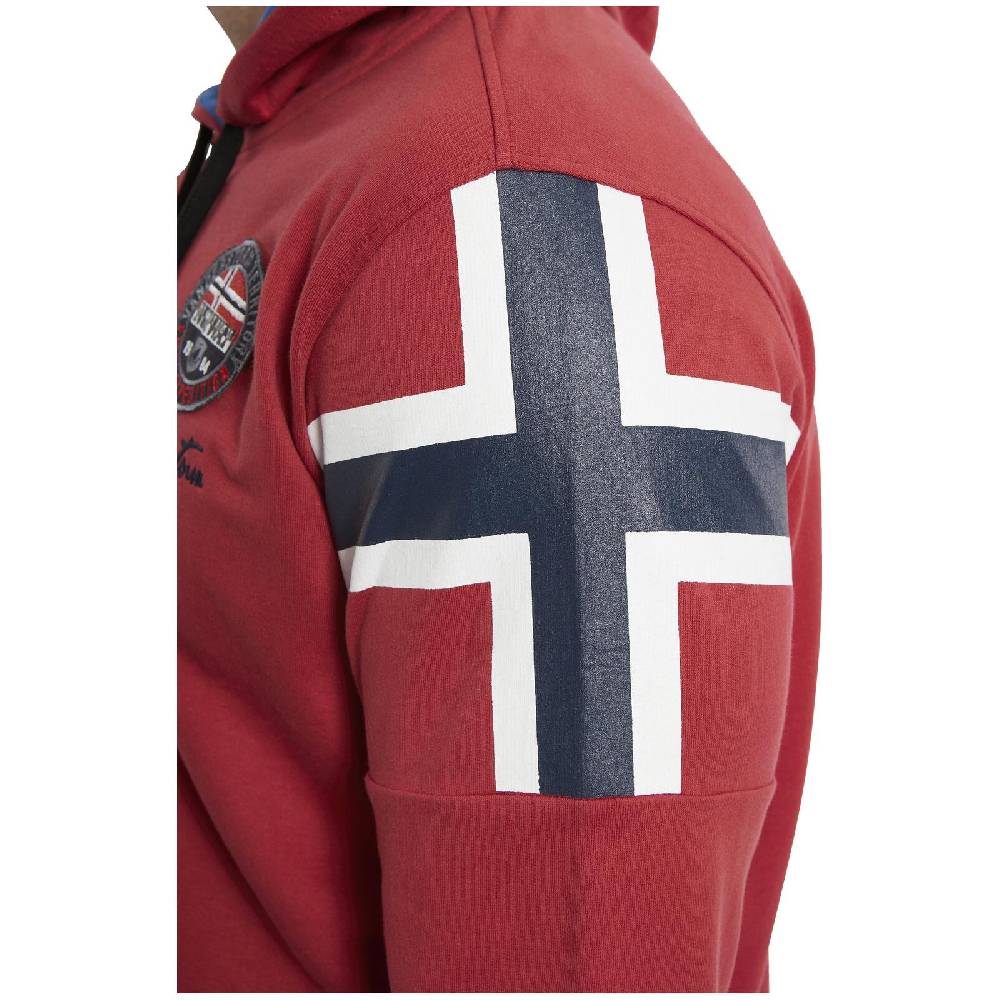 Jan Vanderstorm Sweatjacke ANTOO Rot