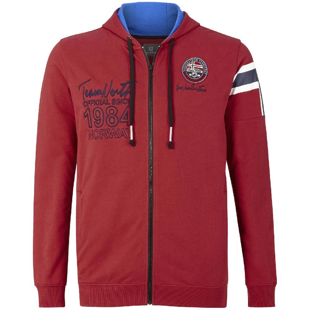 Jan Vanderstorm Sweatjacke ANTOO rot