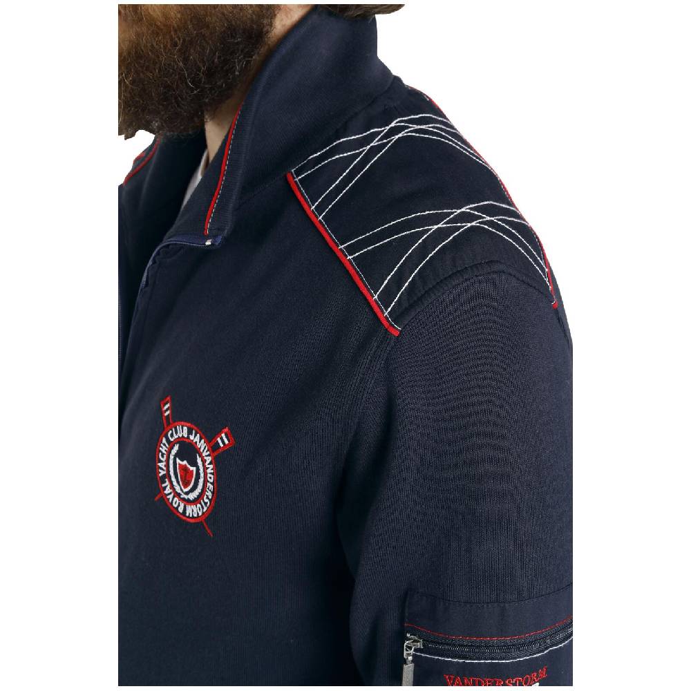 Jan Vanderstorm Sweatjacke ATLI Dunkelblau