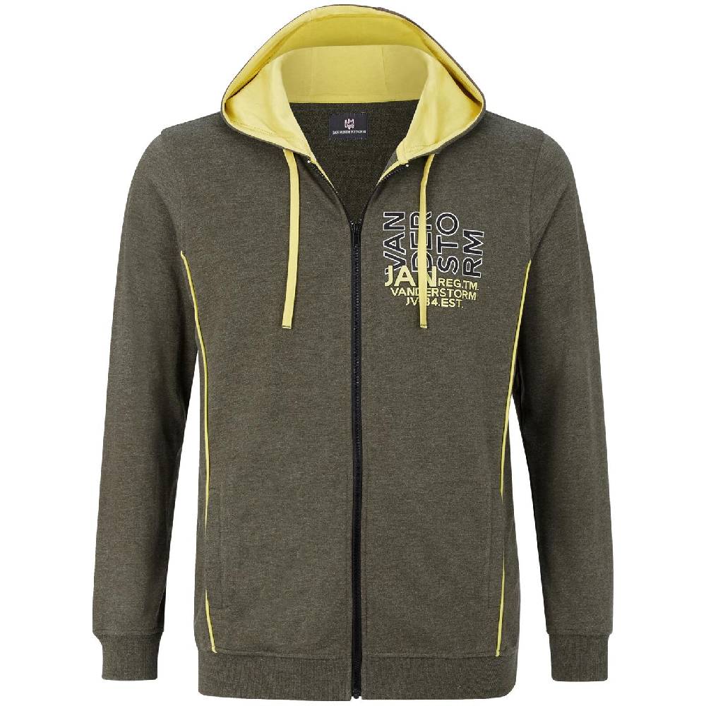Jan Vanderstorm Sweatjacke BALSA oliv melange