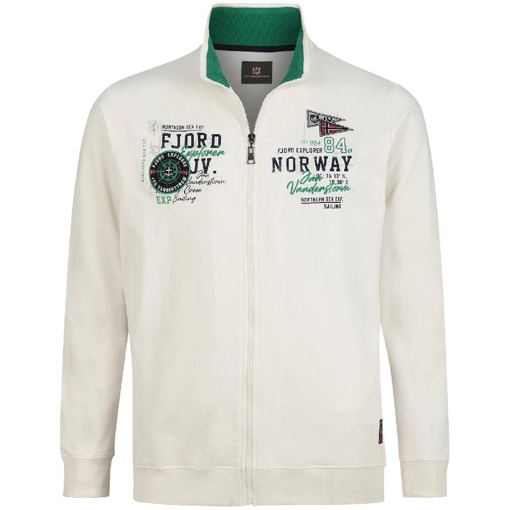 Jan Vanderstorm Sweatjacke BARUK wollweiß