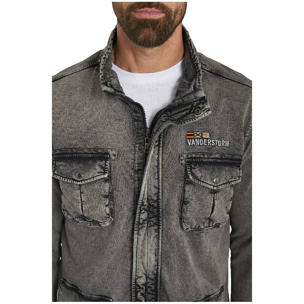 Jan Vanderstorm Sweatjacke GANGOLF Dunkelgrau