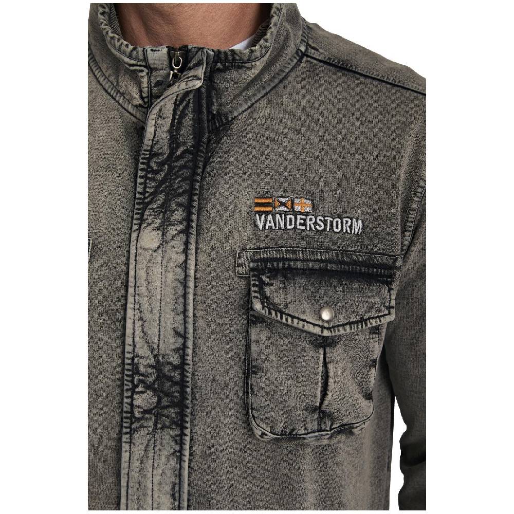 Jan Vanderstorm Sweatjacke GANGOLF Dunkelgrau