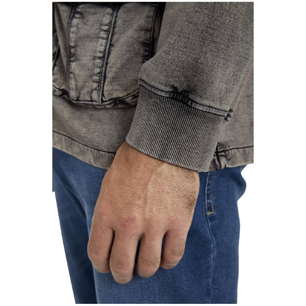 Jan Vanderstorm Sweatjacke GANGOLF Dunkelgrau