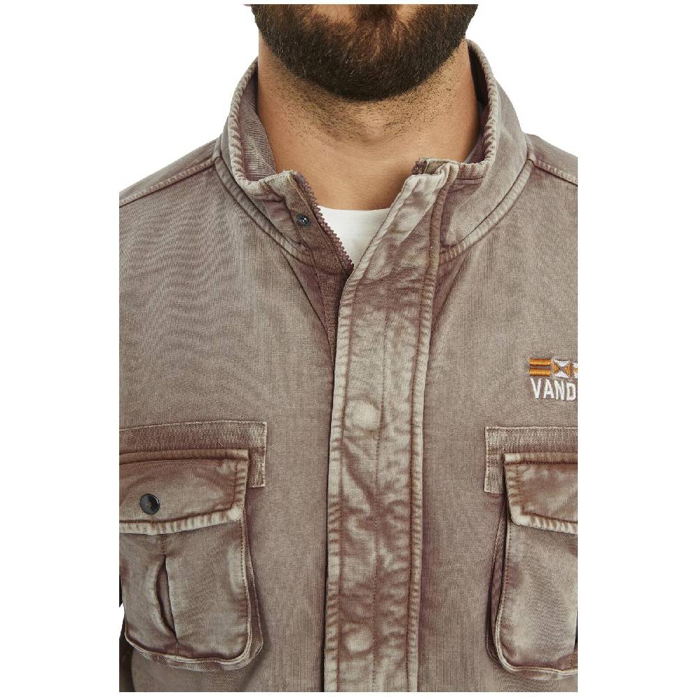 Jan Vanderstorm Sweatjacke GANGOLF Hellbraun