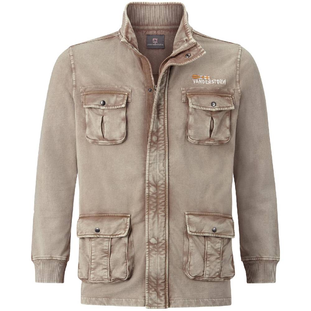 Jan Vanderstorm Sweatjacke GANGOLF hellbraun