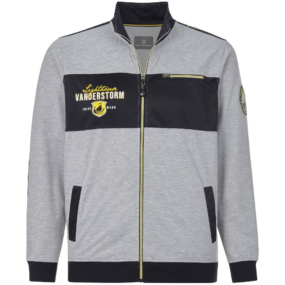 Jan Vanderstorm Sweatjacke HARDWIN grau melange