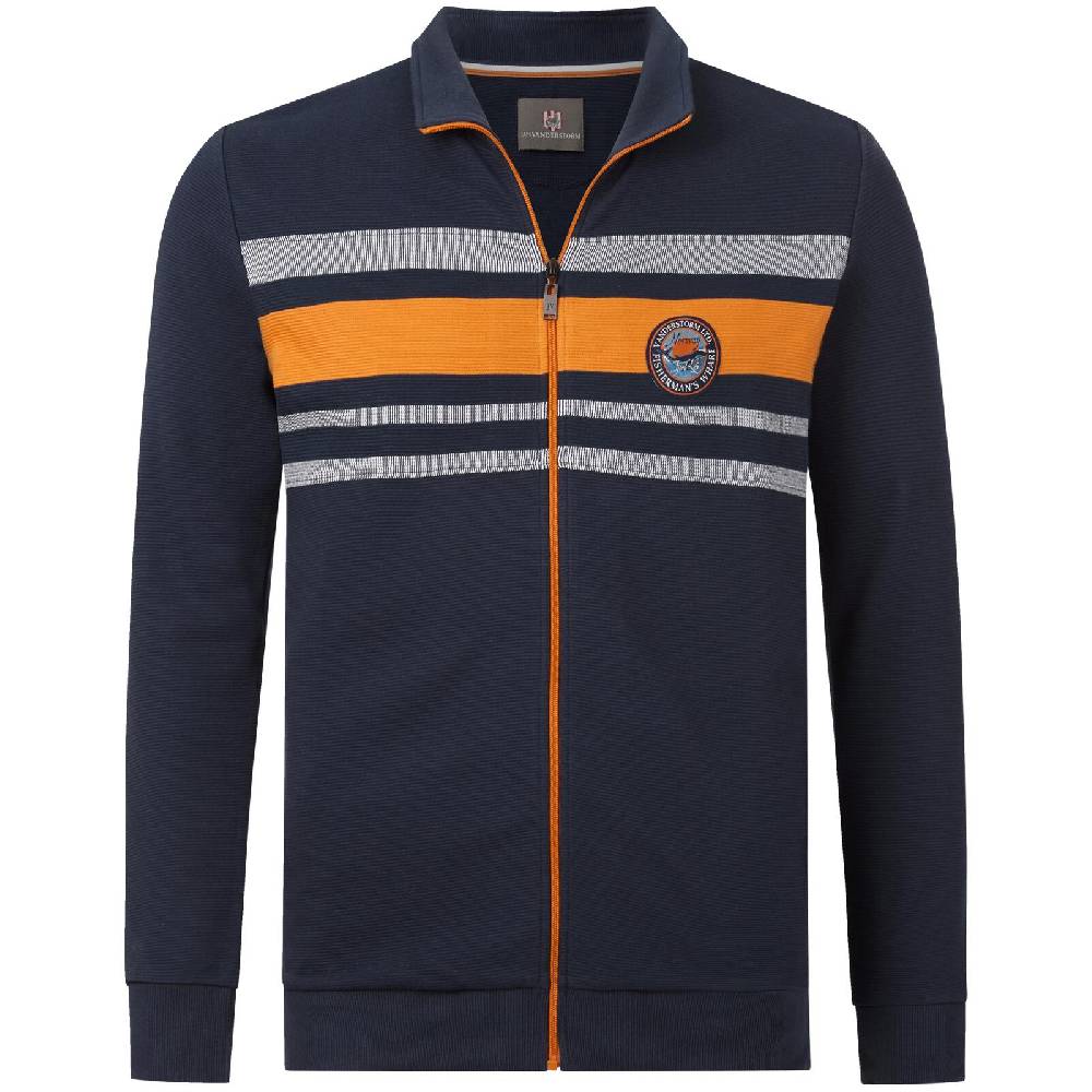 Jan Vanderstorm Sweatjacke HEELKO dunkelblau