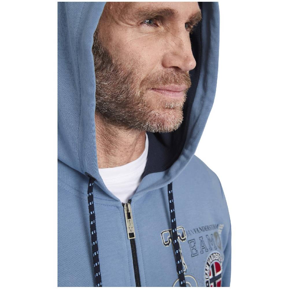 Jan Vanderstorm Sweatjacke HOLVAST Blau
