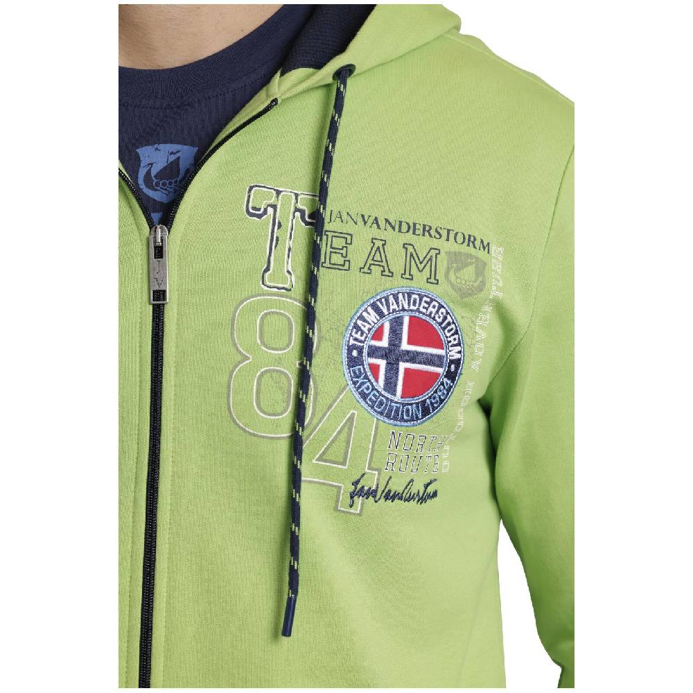 Jan Vanderstorm Sweatjacke HOLVAST Grün