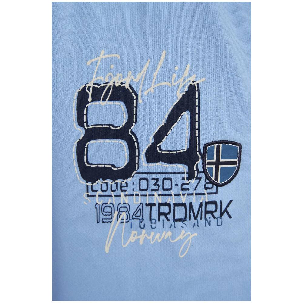 Jan Vanderstorm Sweatjacke INGI Hellblau