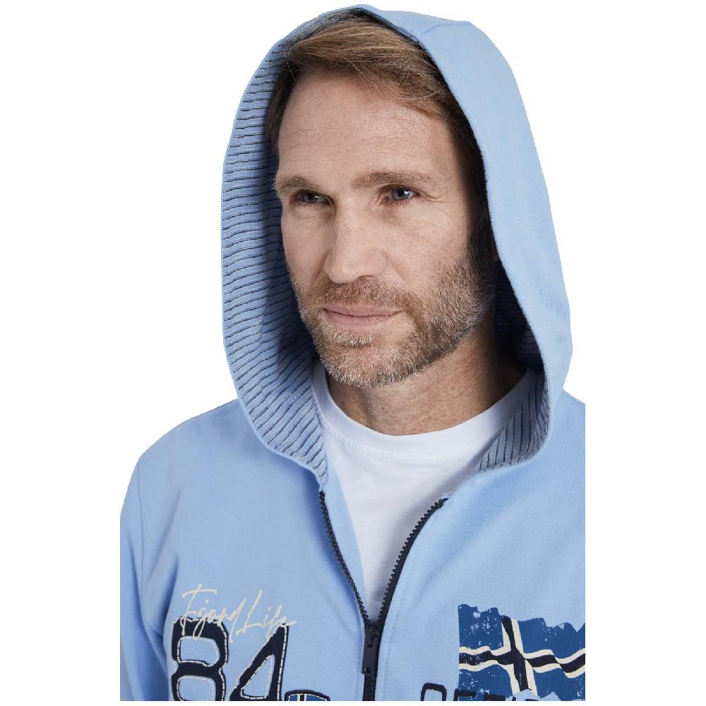 Jan Vanderstorm Sweatjacke INGI Hellblau
