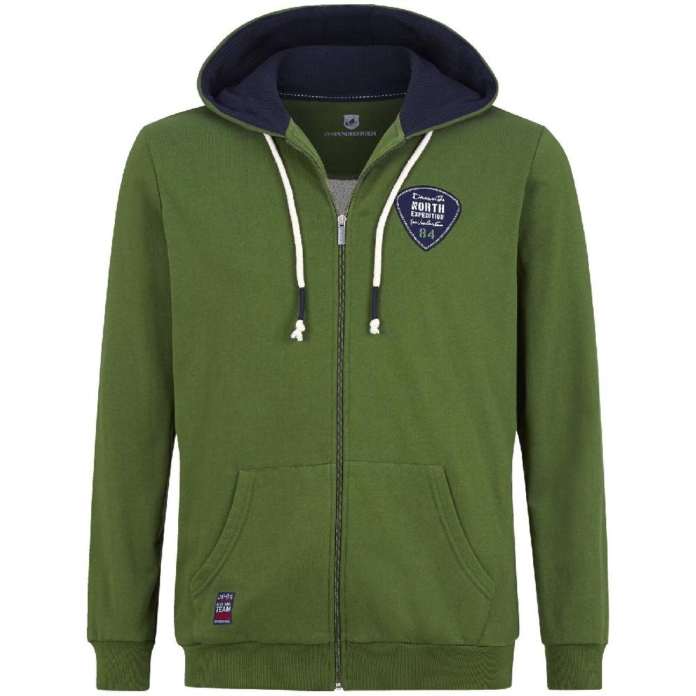 Jan Vanderstorm Sweatjacke INGWIN grün