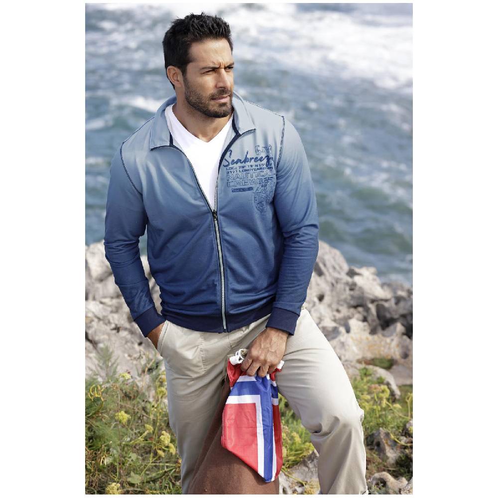 Jan Vanderstorm Sweatjacke JAIS Blau