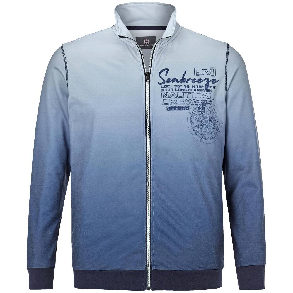 Jan Vanderstorm Sweatjacke JAIS blau