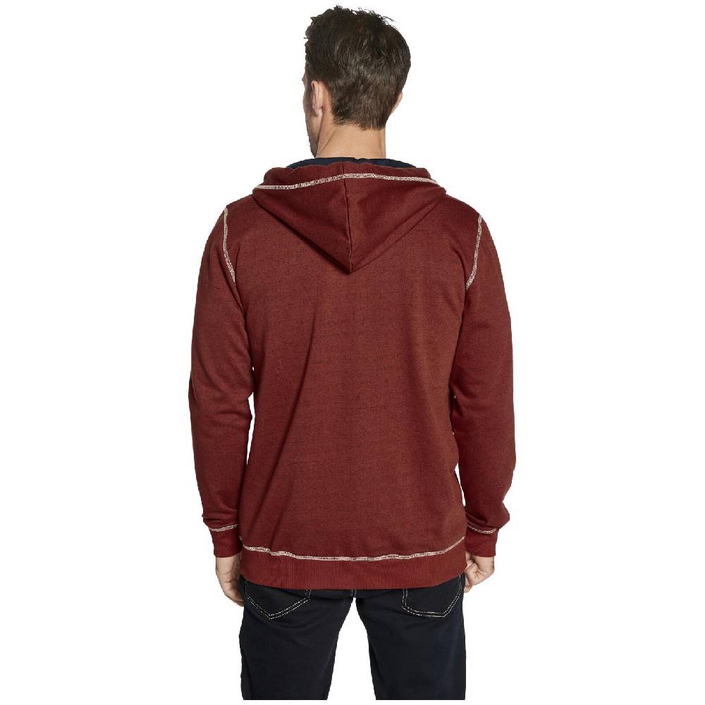 Jan Vanderstorm Sweatjacke JOKORA Rot Melange