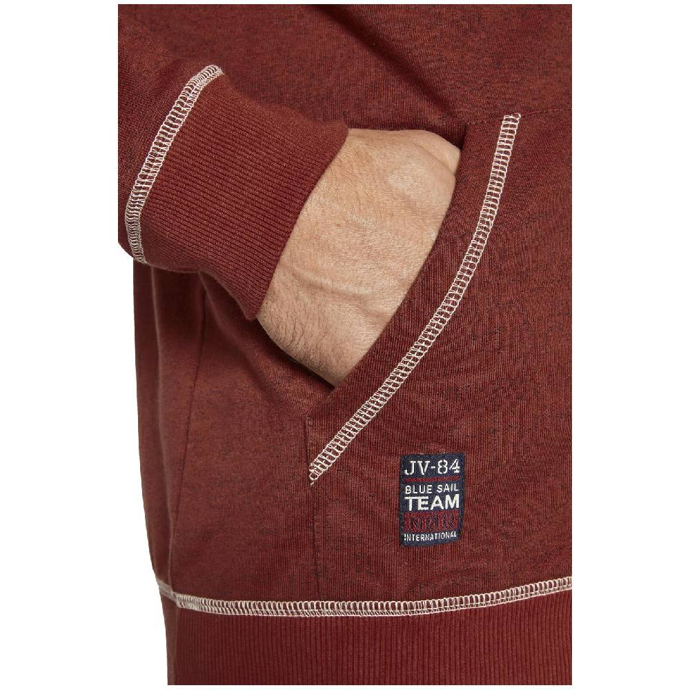 Jan Vanderstorm Sweatjacke JOKORA Rot Melange