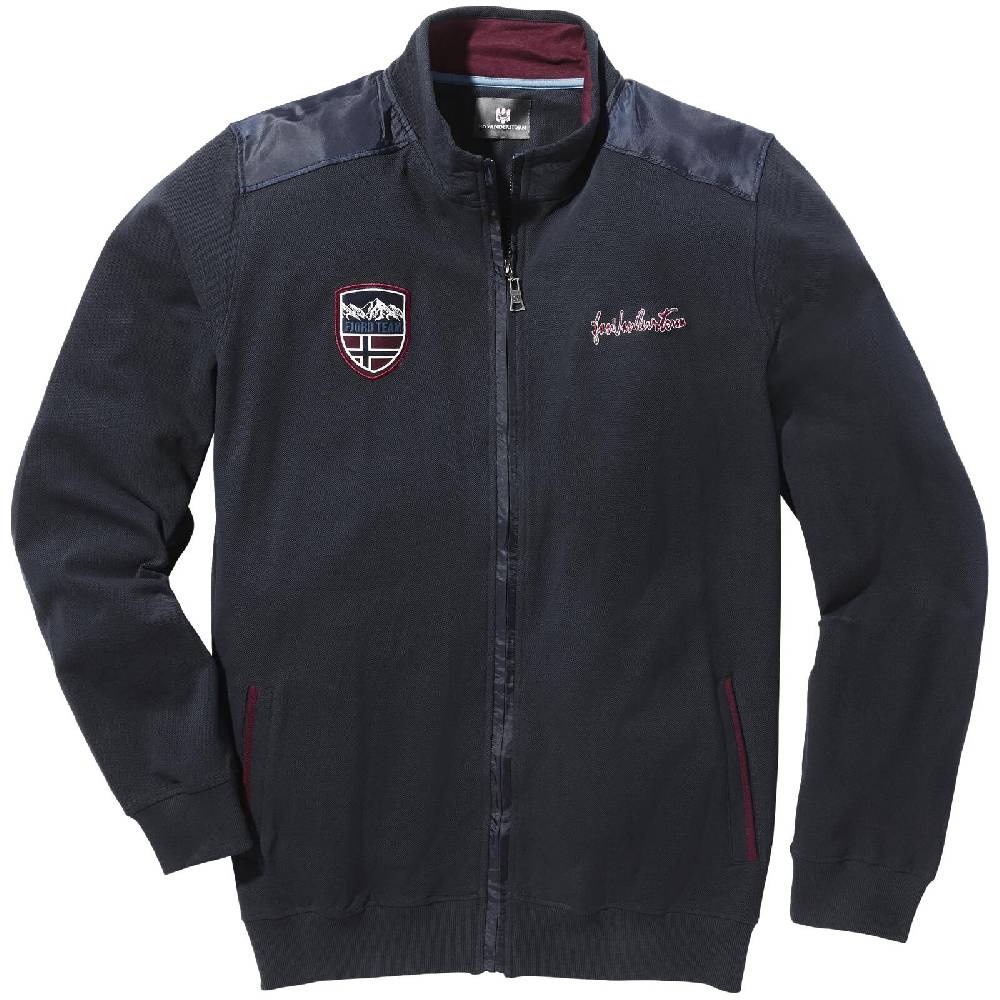 Jan Vanderstorm Sweatjacke OEYSTEIN Dunkelblau