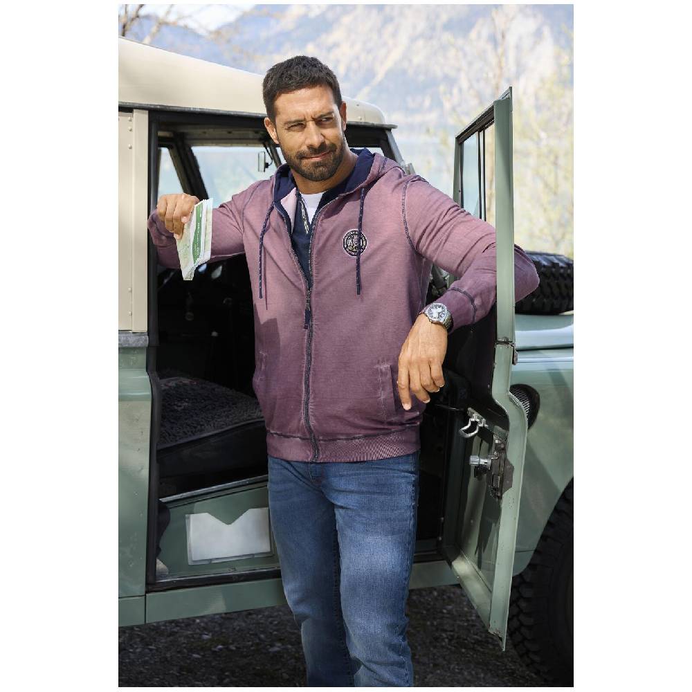 Jan Vanderstorm Sweatjacke PERKELMAN Helllila