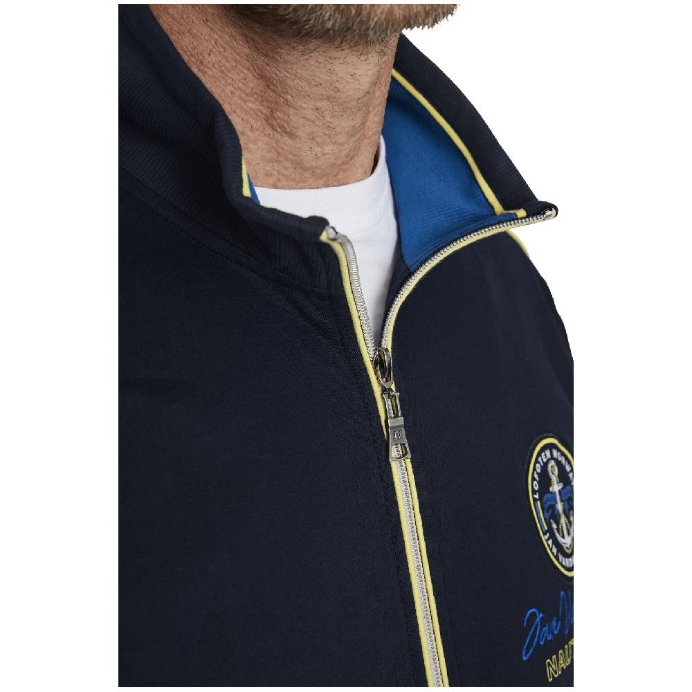 Jan Vanderstorm Sweatjacke PIINUS Dunkelblau